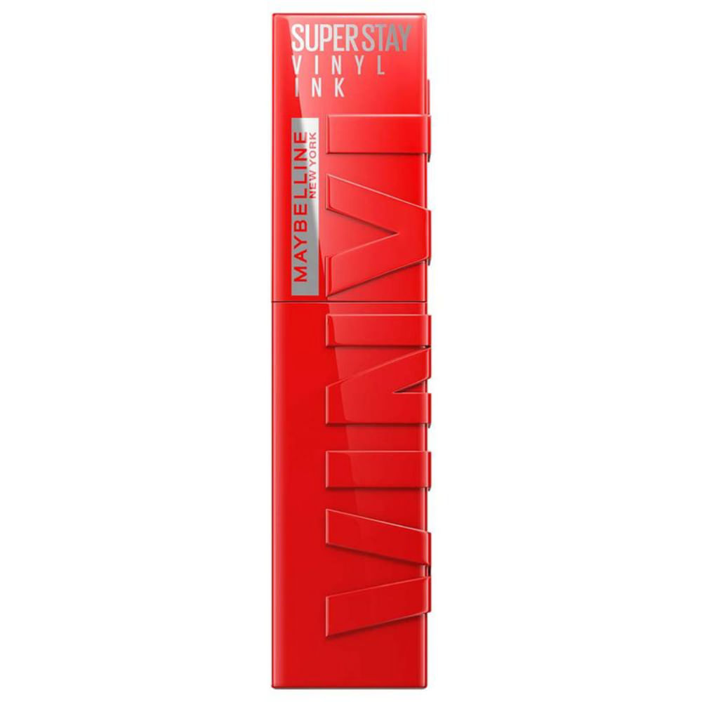 Batom Líquido Maybelline NY Super Stay Vinyl Ink RedHot