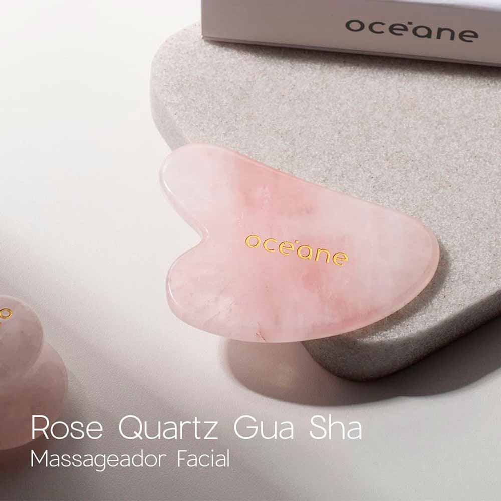 Massageador Corporal Océane Rose Quartz Gua Sha 1 Un