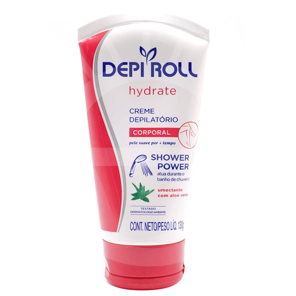 Creme Depilatório Corporal DepiRoll Shower Power Hydrate 130g