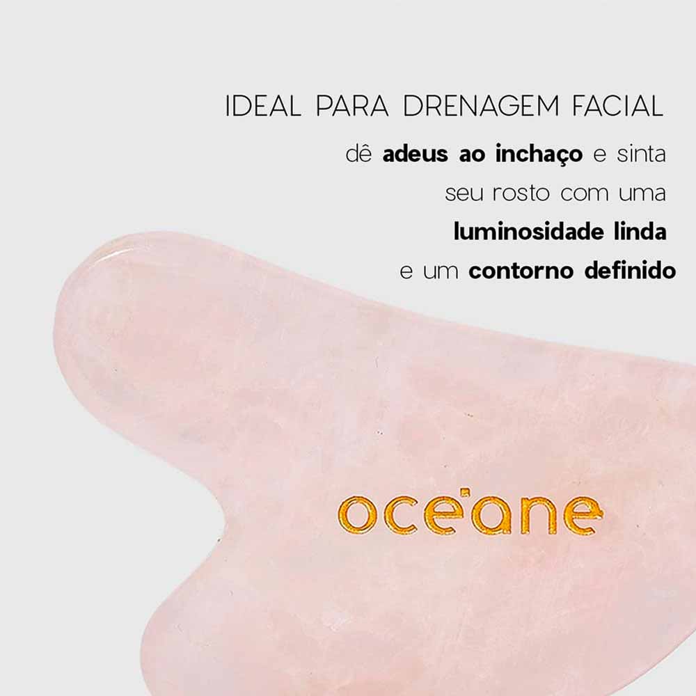 Massageador Corporal Océane Rose Quartz Gua Sha 1 Un