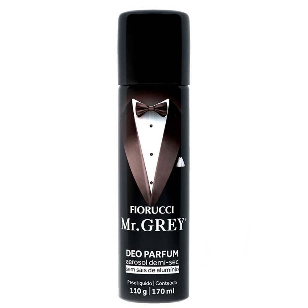 Fiorucci Mr Grey Coffret Perfume Masculino Deo Colônia + Desodorante Aerosol