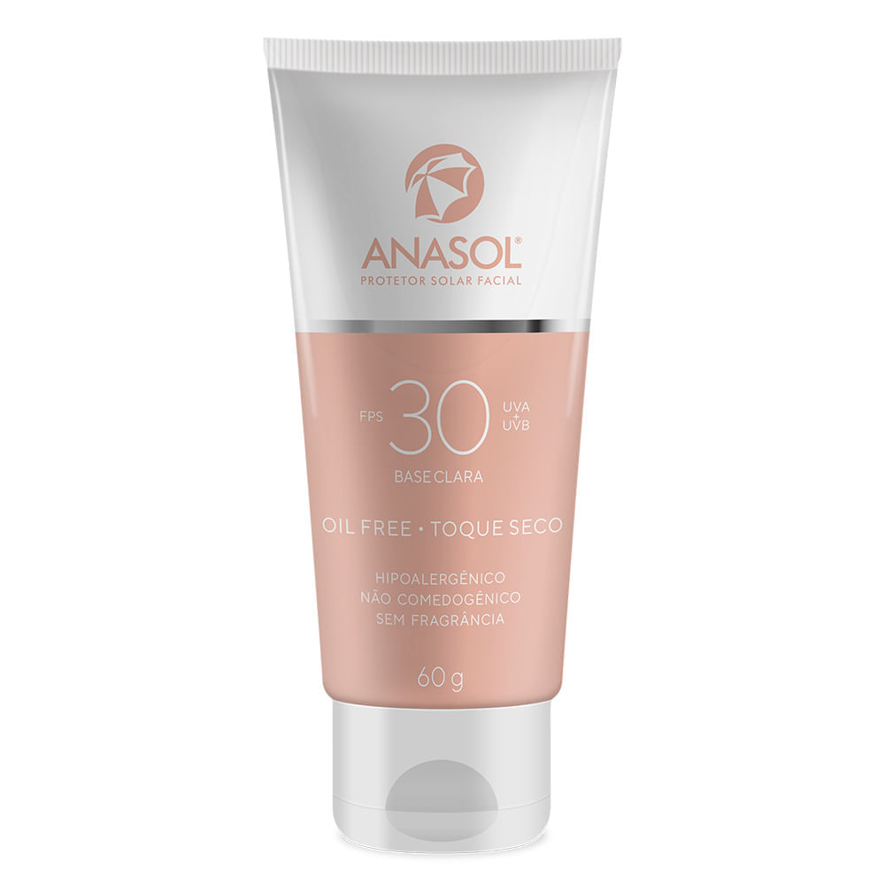 Protetor Solar Facial Com Cor Fps 30 Anasol 60g