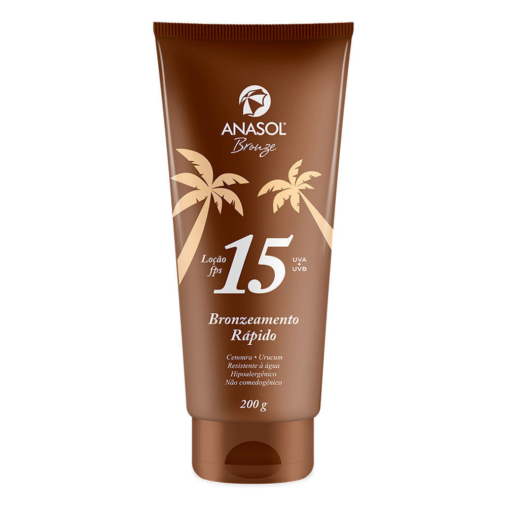 Loção bronzeadora Anasol FPS15 200g