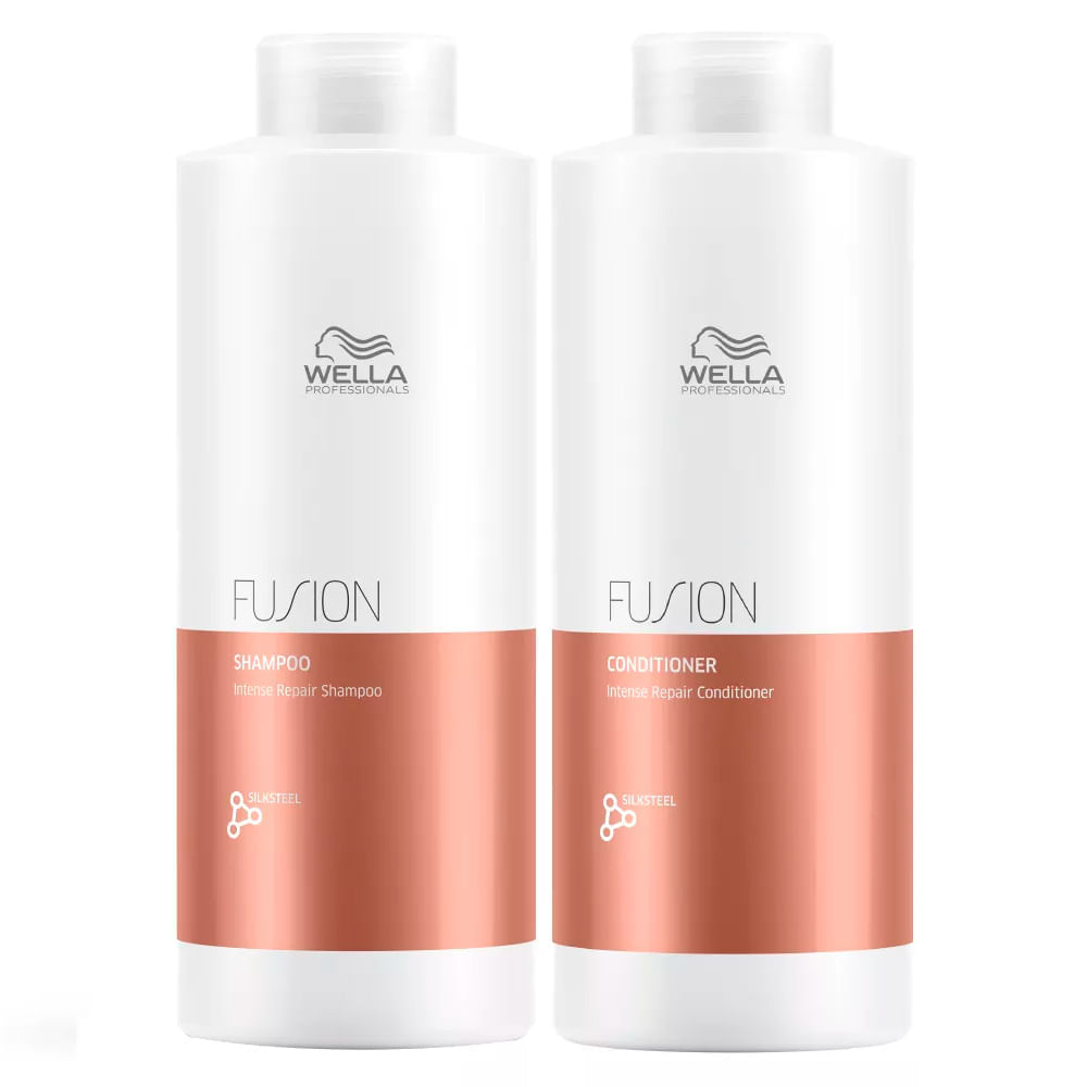 Kit Wella Professionals Fusion Shampoo + Condicionador + Máscara Tamanho Profissional