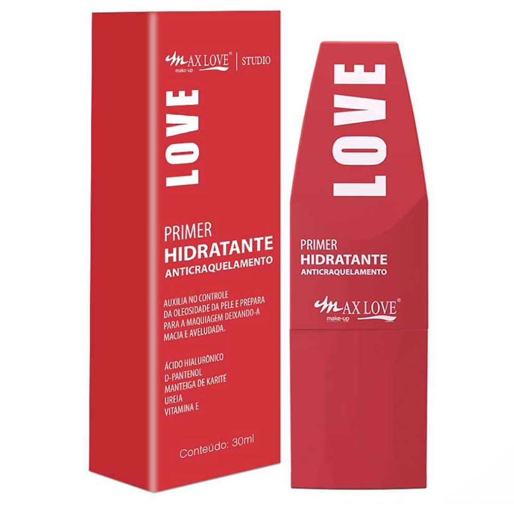 Primer Facial Hidratante Max Love Anticraquelamento 30ml