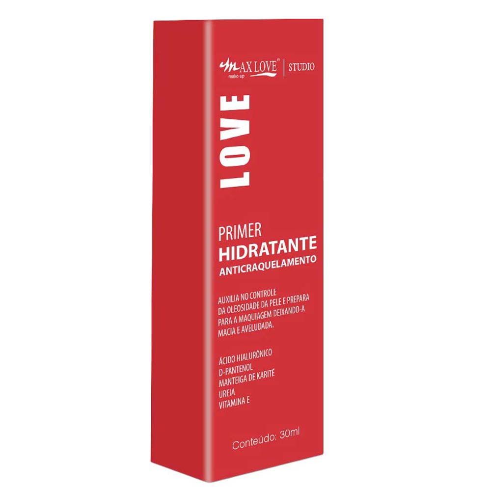 Primer Facial Hidratante Max Love Anticraquelamento 30ml