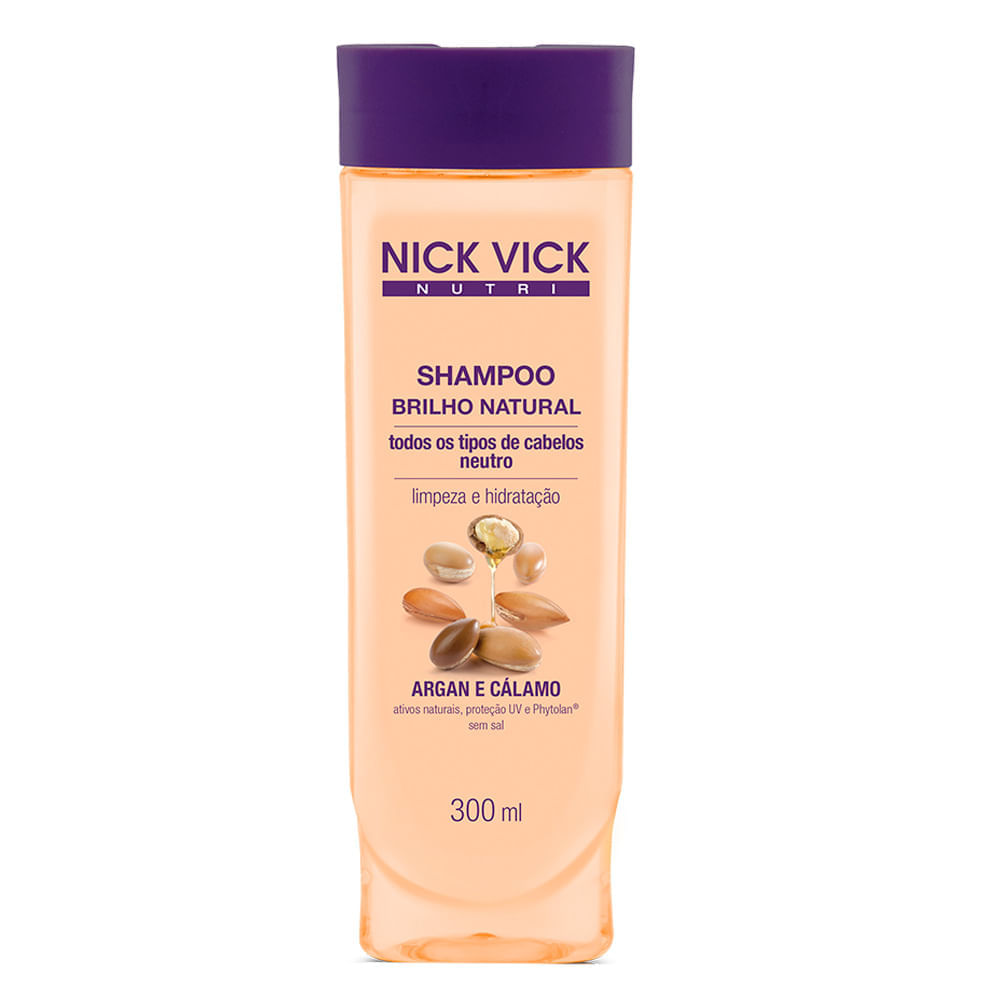 Nick & Vick Nutri-Hair Brilho Natural Shampoo Iluminador 300ml