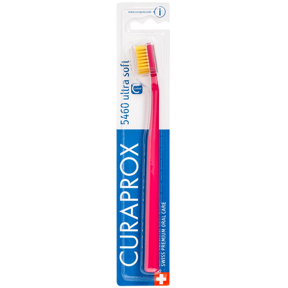 Escova de Dentes Curaprox Ultra Soft CS5460B Rosa e Amarelo