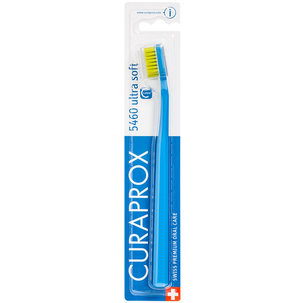 Escova de Dentes Curaprox Ultra Soft CS5460B Azul e Verde Limão