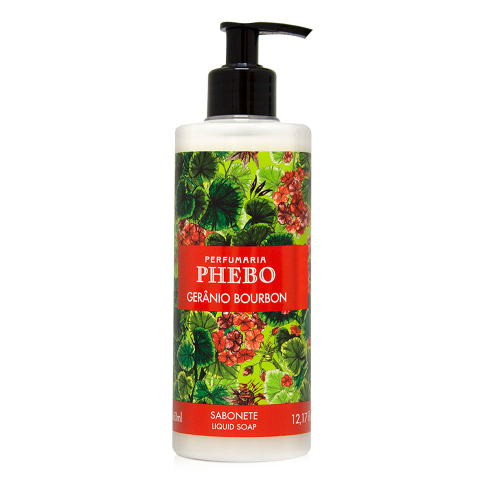 Sabonete Líquido Phebo Mediterrâneo Gerânio 360ml