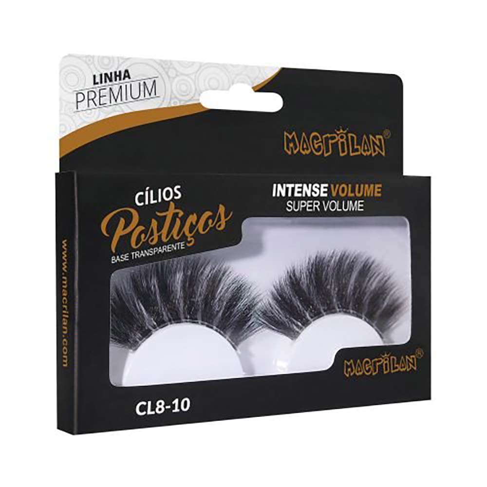 Cílios Postiços Macrilan Intense Volume Super Volume Cl8-10