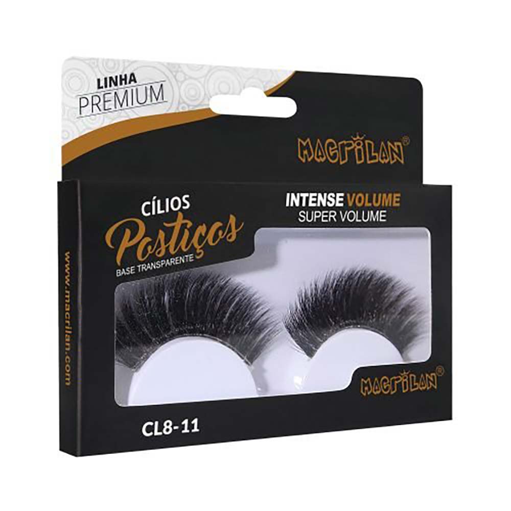 Cílios Postiços Macrilan Intense Volume Super Volume Cl8-11
