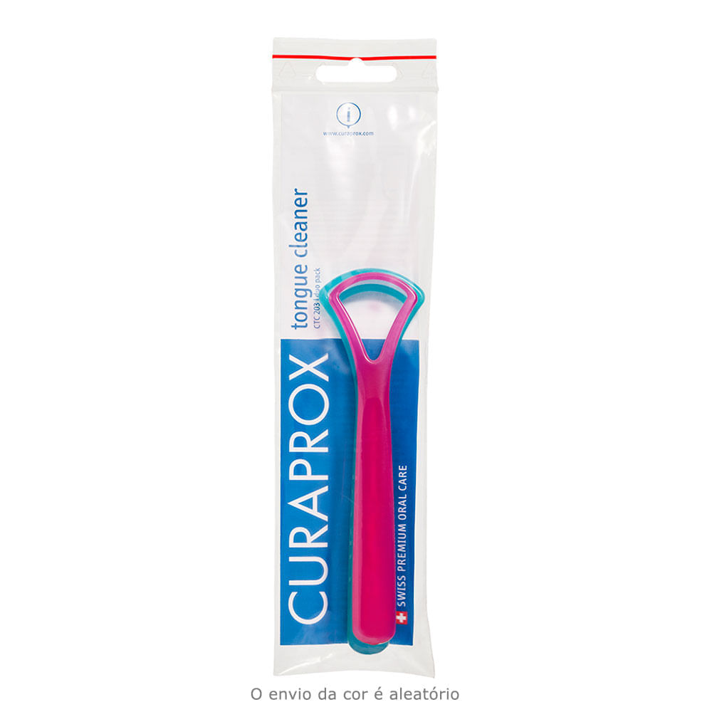 Raspador de Língua CTC202 Cores Sortidas Curaprox Limpador de Lingua 1 Un