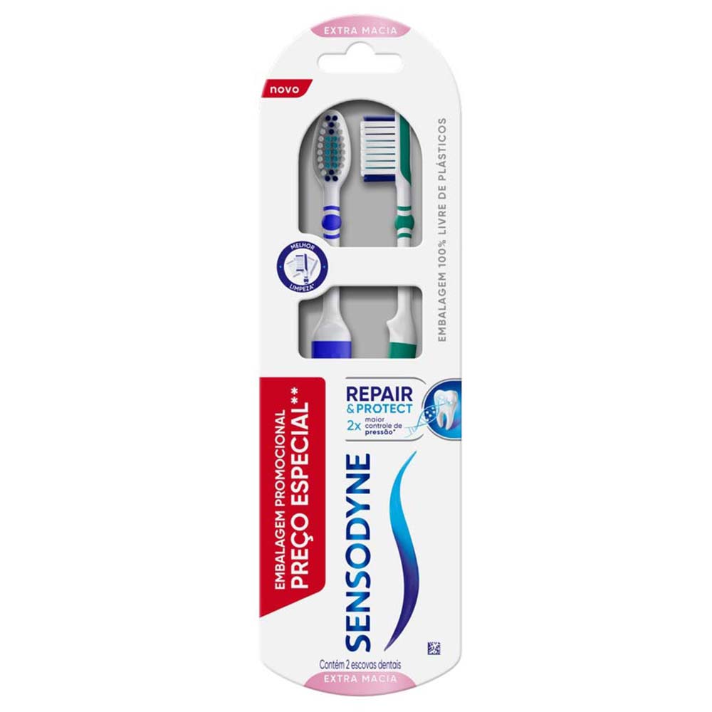 Escova Dental Sensodyne Twin Repair & Protect 2 Un