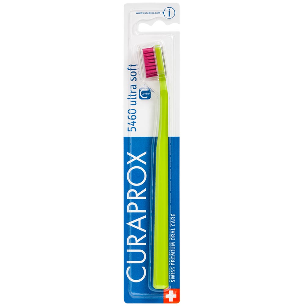 Escova de Dentes Curaprox Ultra Soft CS5460B Verde e Rosa