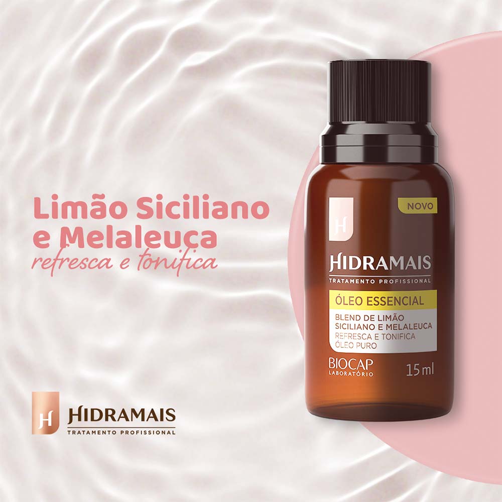 Óleo Essencial Hidramais Limão Siciliano e Melaleuca 15ml