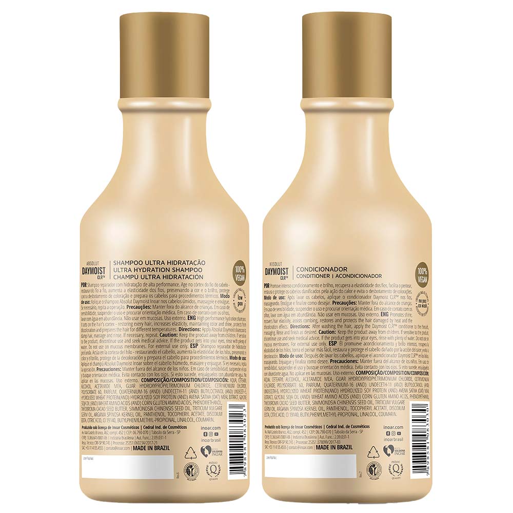 Inoar Absolut Daymoist CLR Kit Shampoo + Condicionador