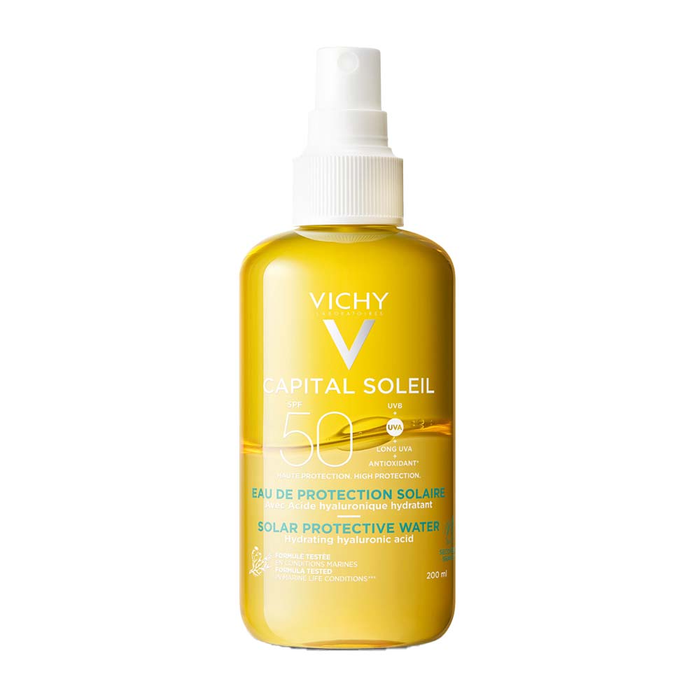 Água Solar Protetora Hidratante Corporal Vichy Capital Soleil Fps50 200ml