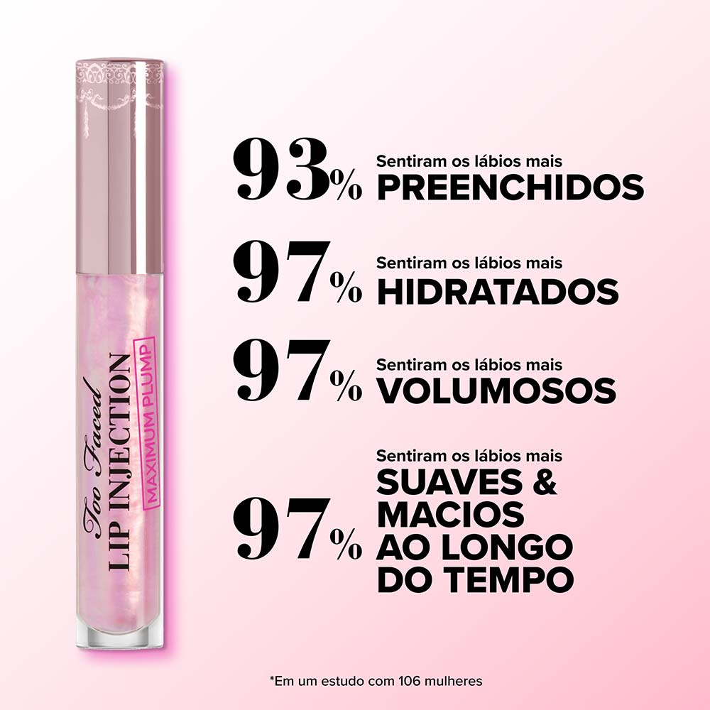 Gloss Labial Volumizador Too Faced Lip Injection Maximum Plump Creamsicle Tickle