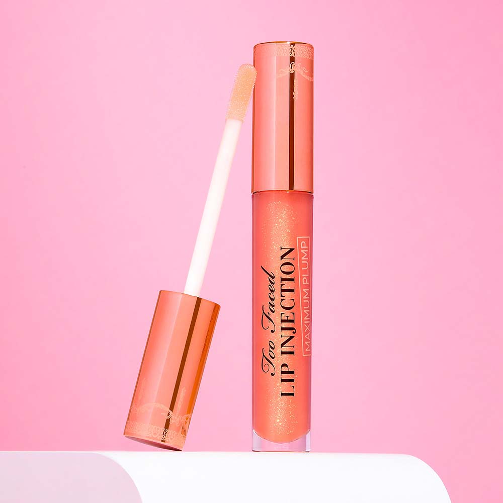 Gloss Labial Volumizador Too Faced Lip Injection Maximum Plump Creamsicle Tickle