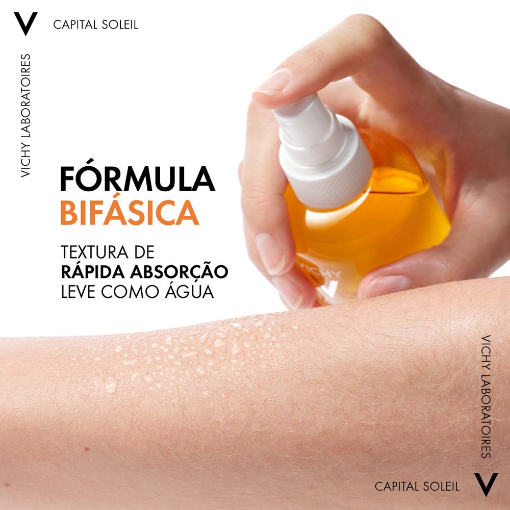 Água Solar Protetora Hidratante Corporal Vichy Capital Soleil Fps50 200ml