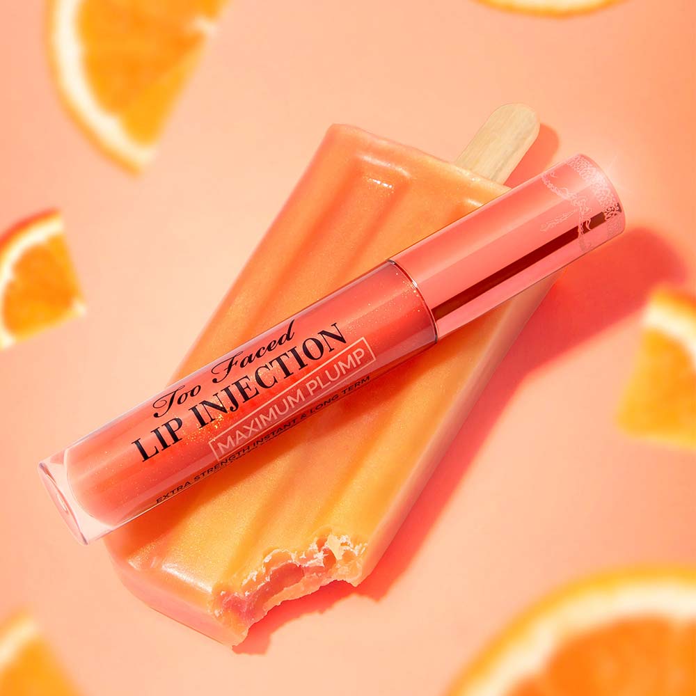 Gloss Labial Volumizador Too Faced Lip Injection Maximum Plump Creamsicle Tickle