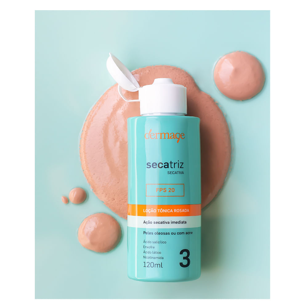 Loção Tônica Dermage Secatriz Rosada 120ml