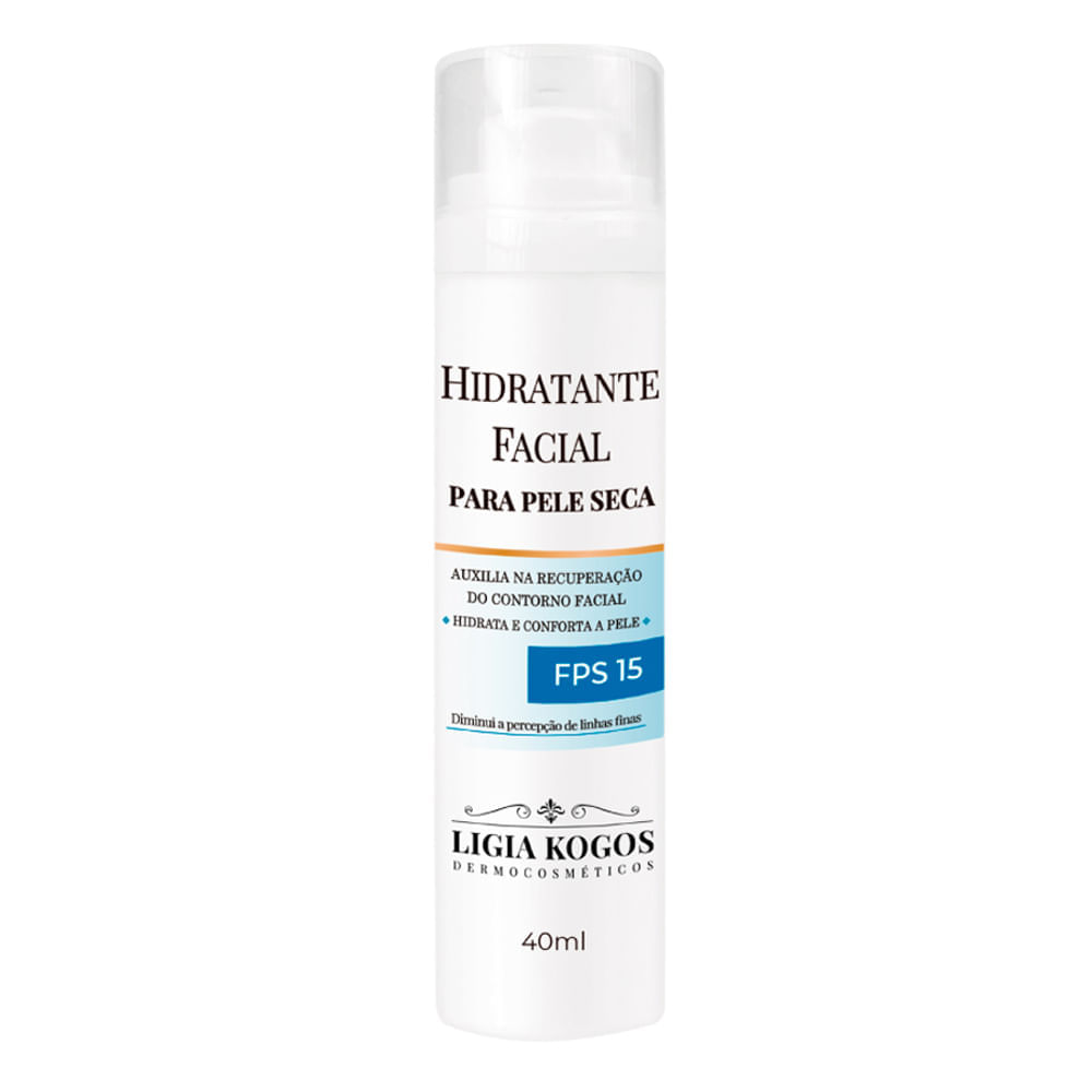 Hidratante Facial para Pele Seca  Ligia Kogos 40ml