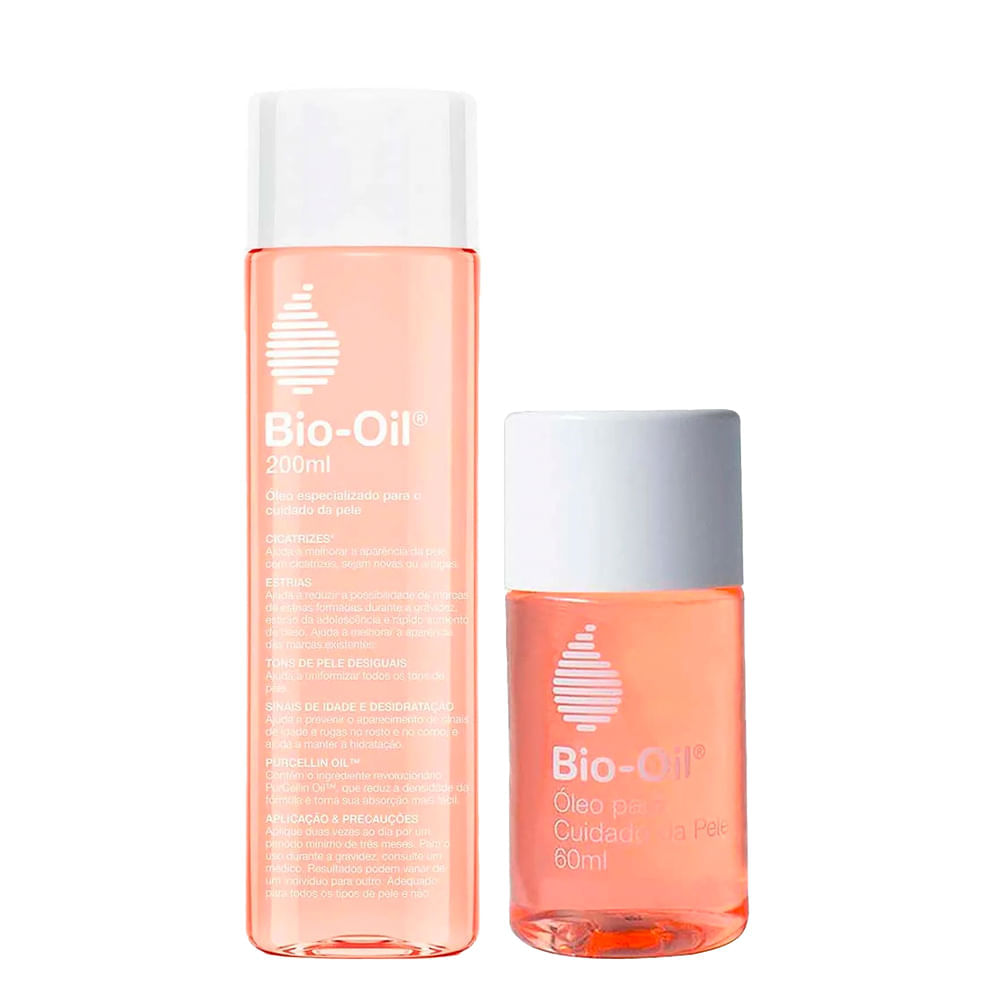 Bio-oil Tratamento Antiestrias Kit Com 2 Óleos
