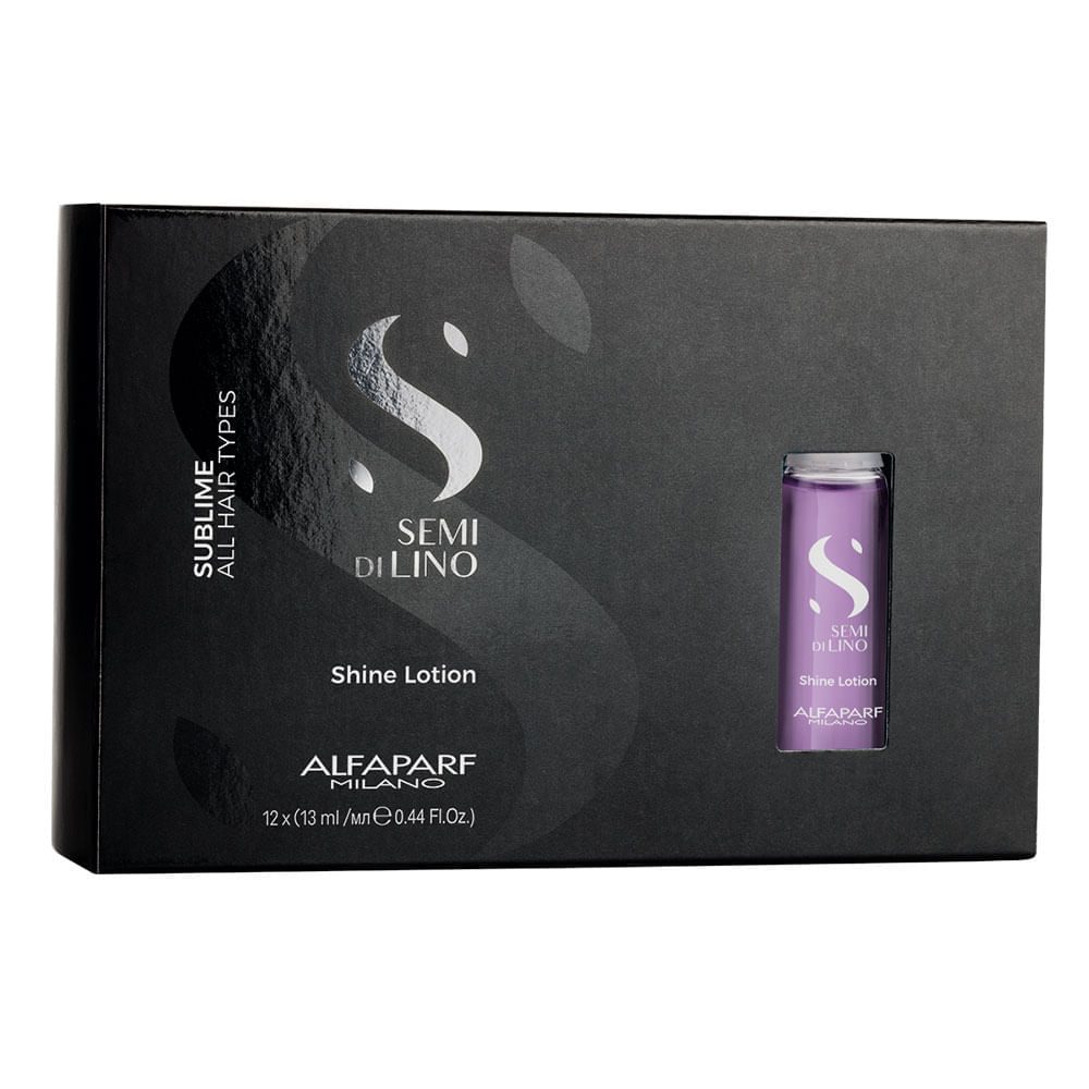 Alfaparf Milano Semi di Lino Shine Lotion Kit Ampola de Tratamento 12x13ml