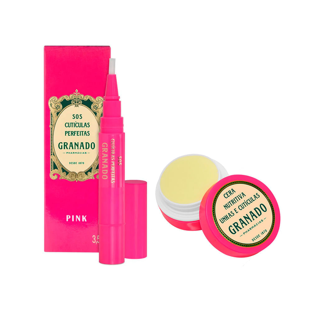 Granado Pink Kit Cera Nutritiva + Sos Cutículas Perfeitas