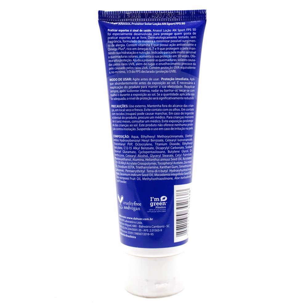 Protetor Solar Corporal Anasol Loção An Sport FPS 50 120g