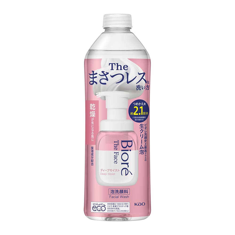 Espuma de Limpeza Facial Refil Bioré The Face Deep Moisture 340ml