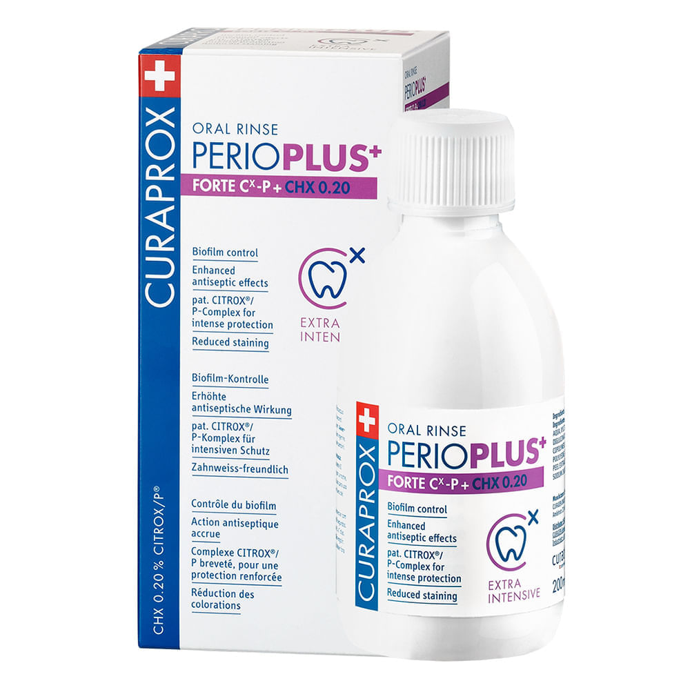 Enxaguatório Bucal Curaprox Perio Plus+ Forte 200ml