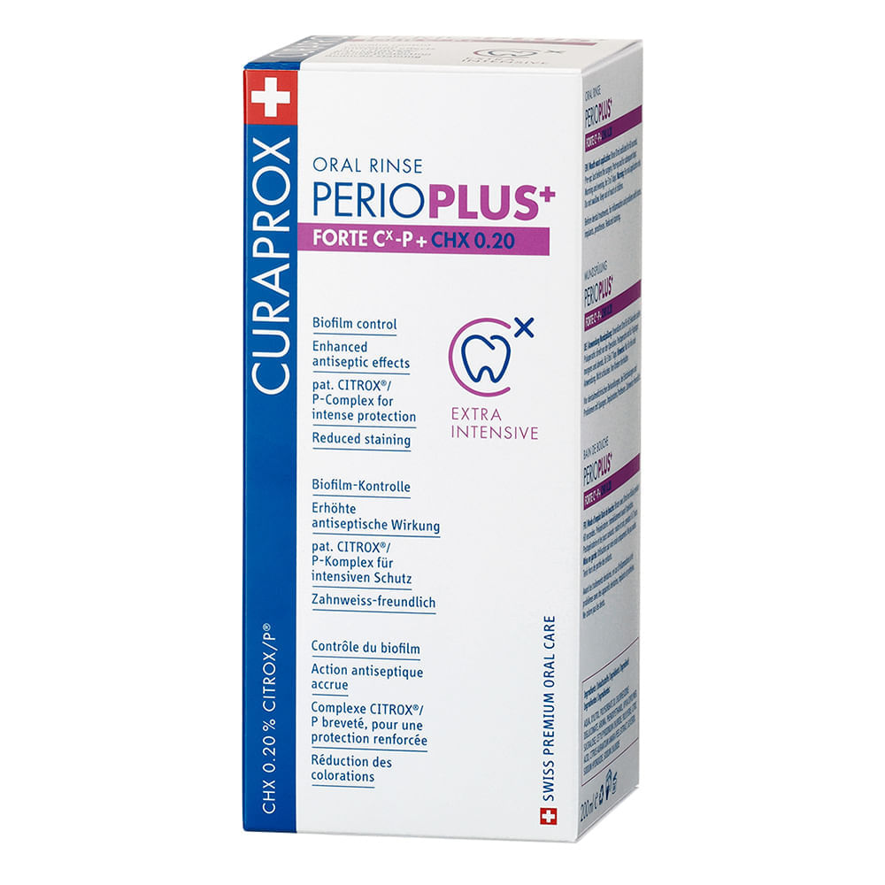 Enxaguatório Bucal Curaprox Perio Plus+ Forte 200ml