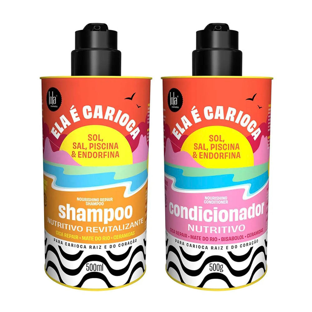 Lola Cosmetics Ela É Carioca Kit Shampoo Nutritivo + Condicionador Nutritivo