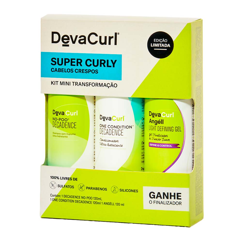 Deva Curl Decadence Kit Shampoo + Condicionador + Gel