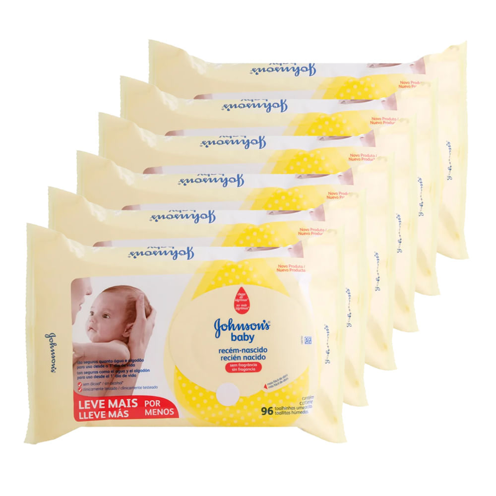 Kit Johnson Baby Recém Nascido Toalhas Umedecidas