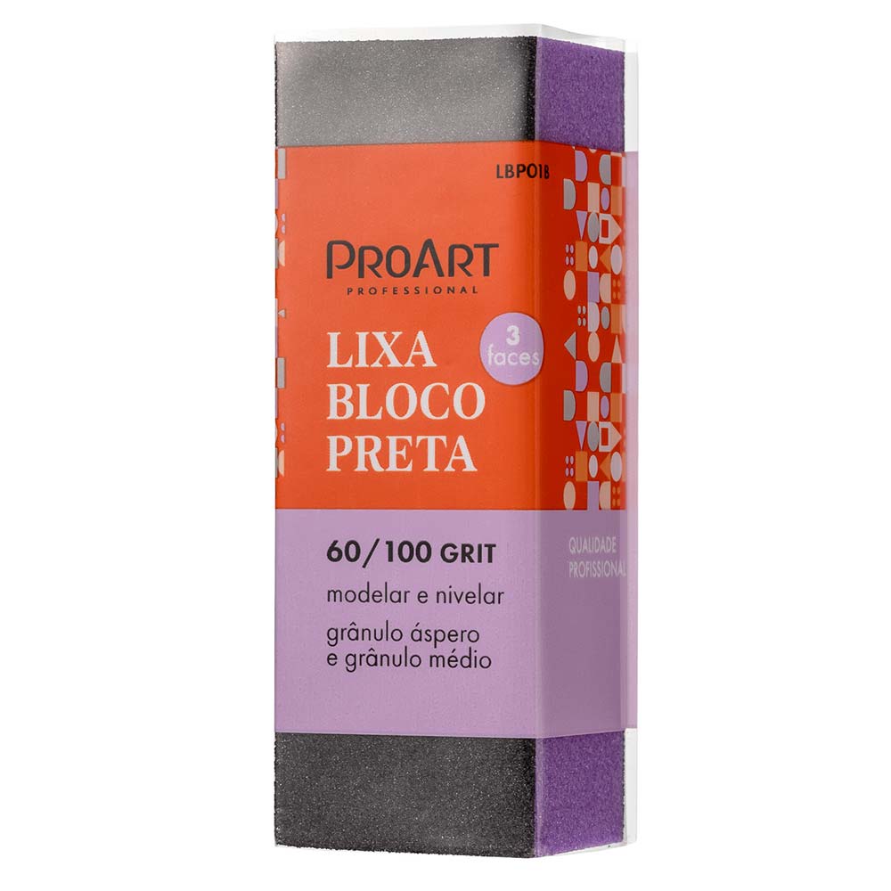Lixa Proart Bloco Preta 1 Un