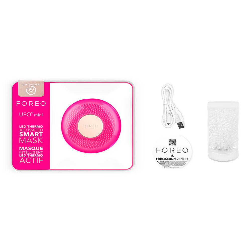 Aparelho de Aplicação de Máscara Faciais Foreo UFO Mini Fuchsia 1 Un