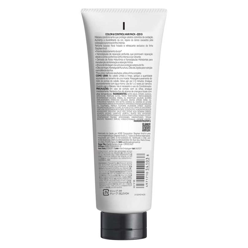Stephen Knoll Color & Control Hair Pack Tratamento Intensivo 222ml