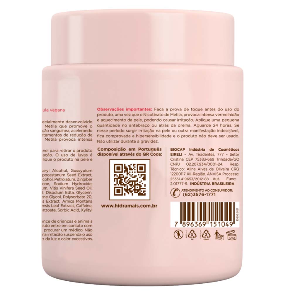 Creme Termoativo Lipotérmico Hidramais 1Kg