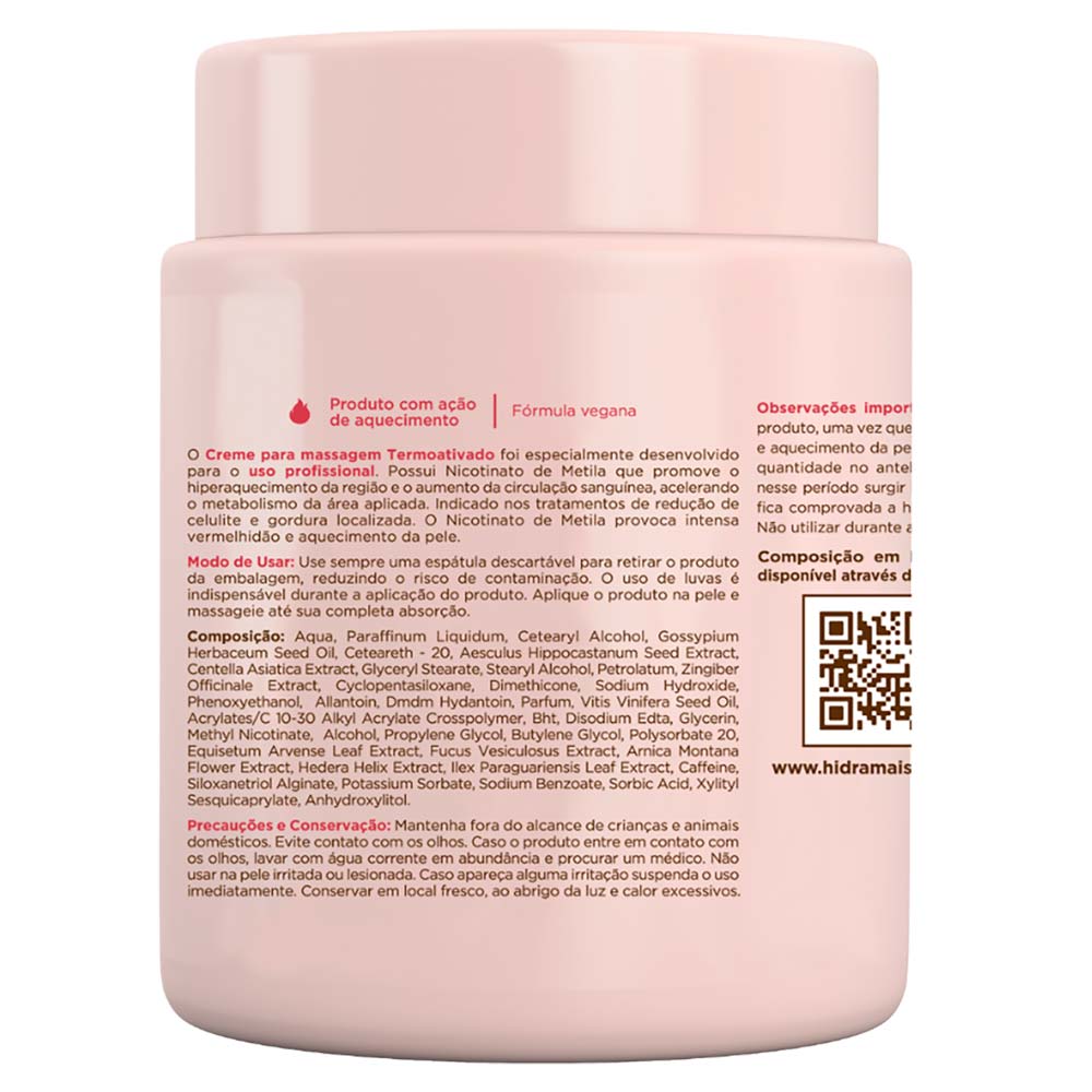 Creme Termoativo Lipotérmico Hidramais 1Kg