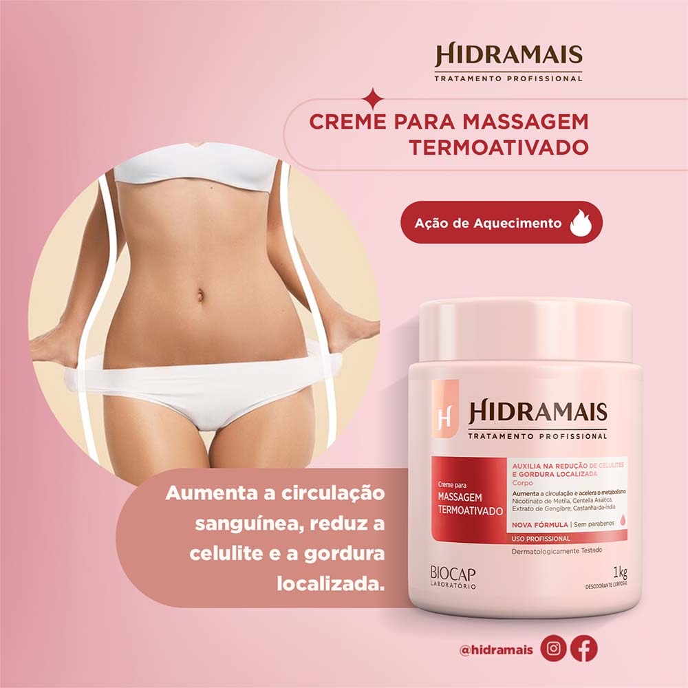 Creme Termoativo Lipotérmico Hidramais 1Kg