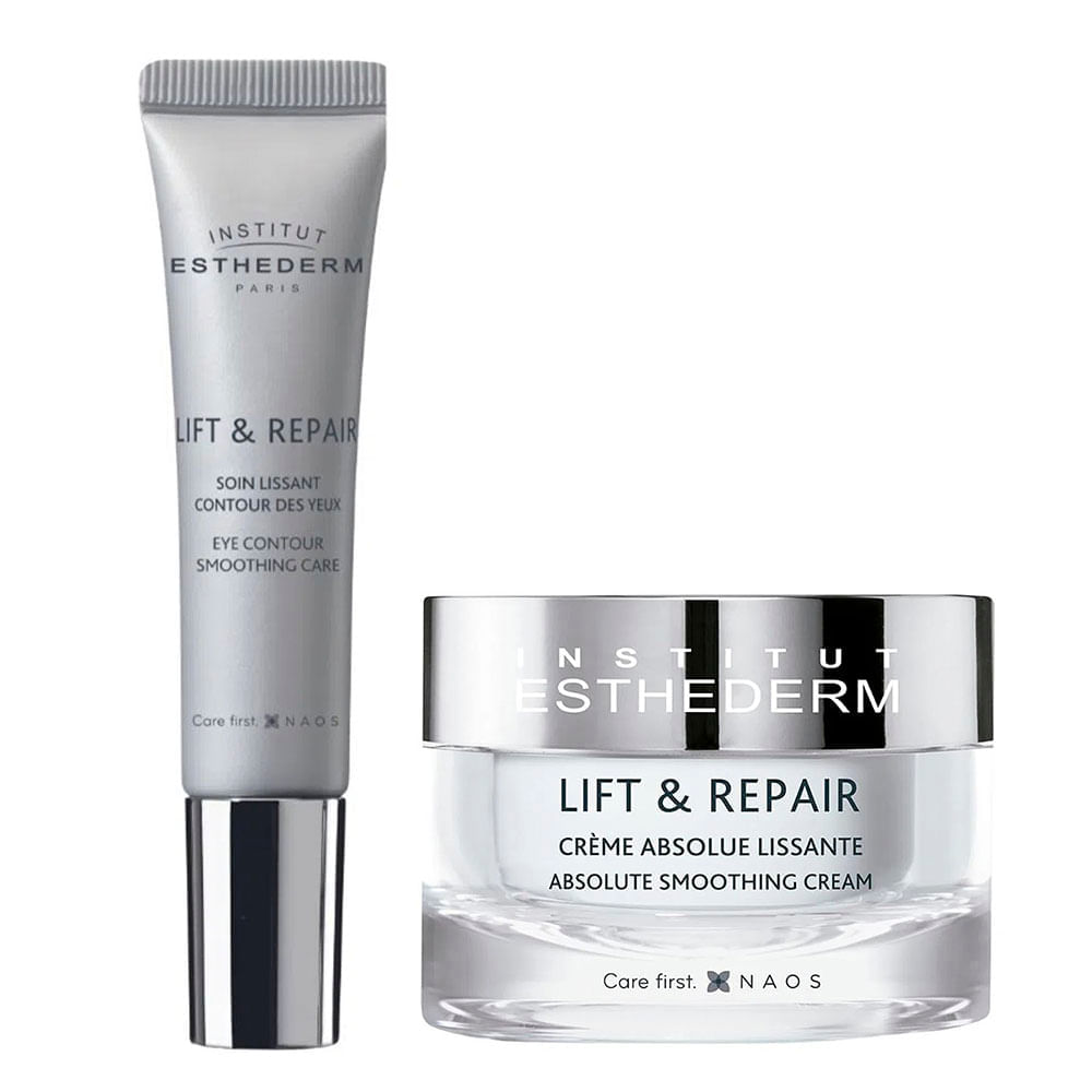 Esthederm Lift & Repair Kit Creme Anti-idade + Sérum Anti-idade Para Área Dos Olhos Para Todos Os Tipos De Pele