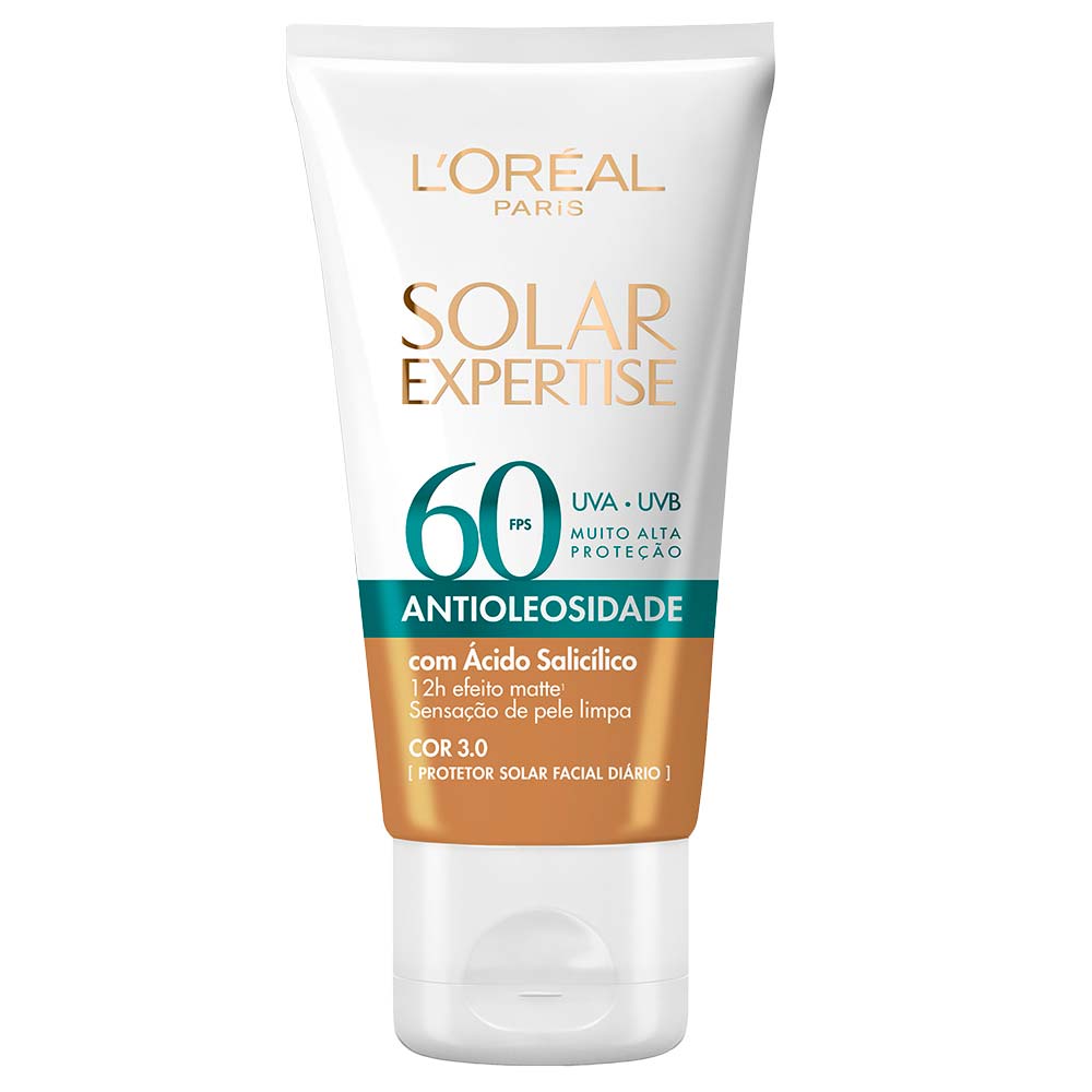 Protetor Solar Facial L'oréal Paris Solar Expertise Antioleosidade Fps60 Média