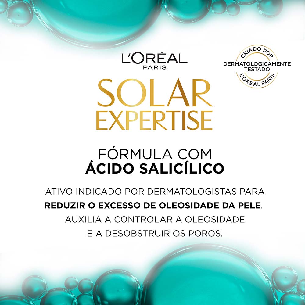 Protetor Solar Facial L'Oréal Paris Solar Expertise Antioleosidade Fps60 Média