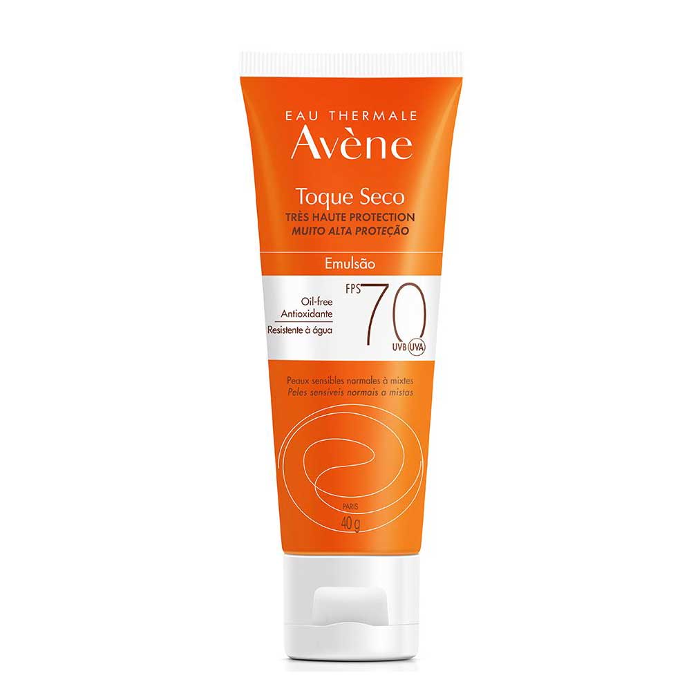 Protetor Solar Facial Avène Emulsão Solar Toque Seco Fps 70 40g