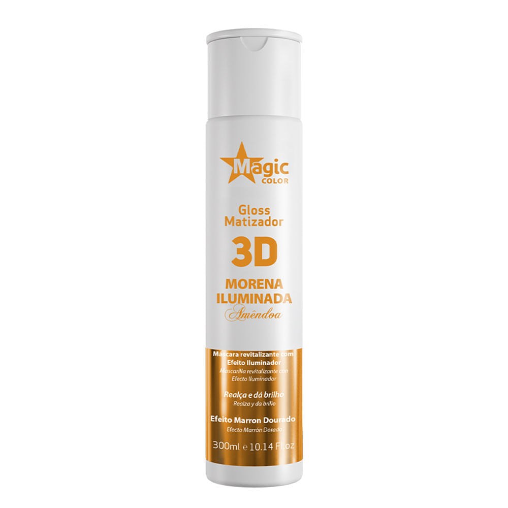 Matizador 3d Magic Color Morena Iluminada Amêndoa 300ml