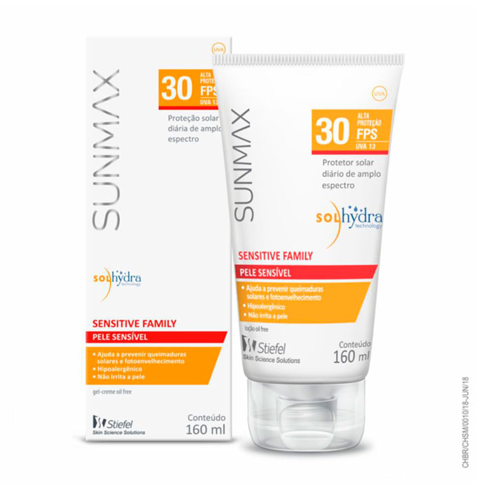 Sensitive FPS30 Sunmax Protetor Solar 160ml